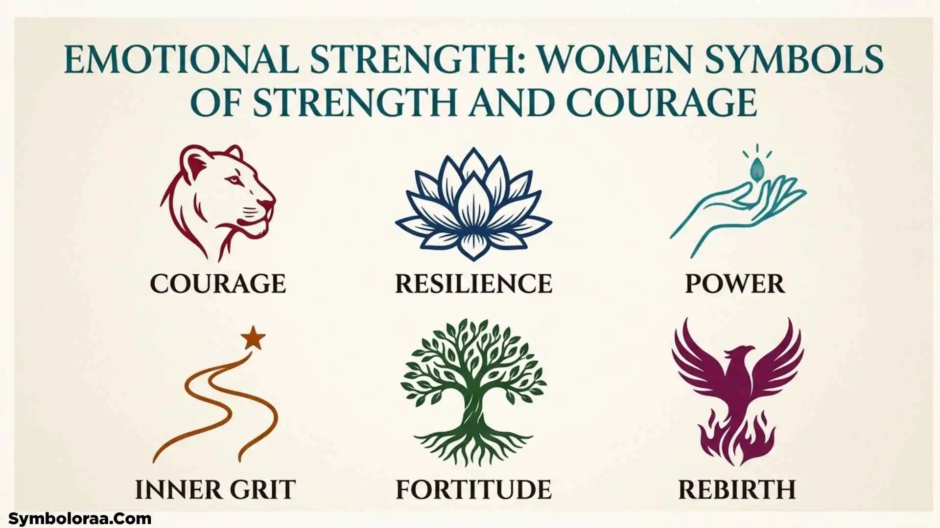 Emotional Strength Woman Symbols of Strength and Courage