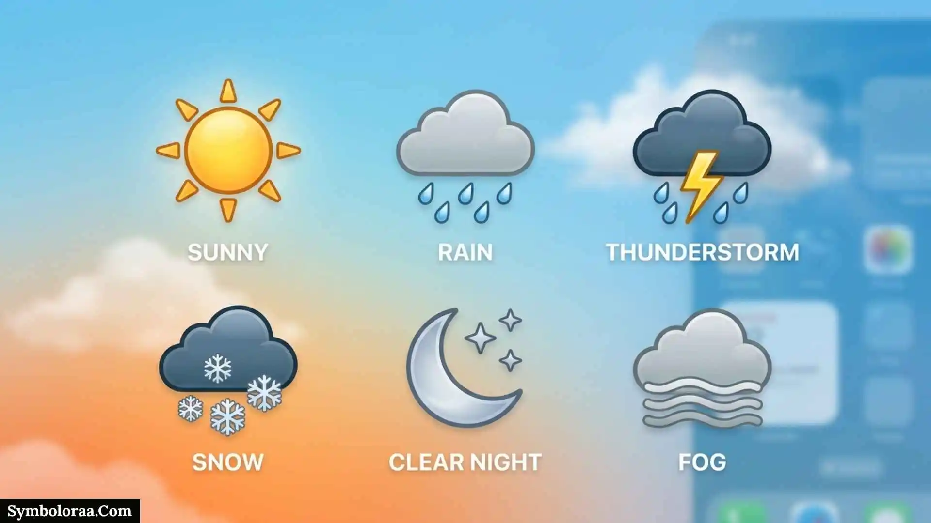 Iphone Weather Symbols