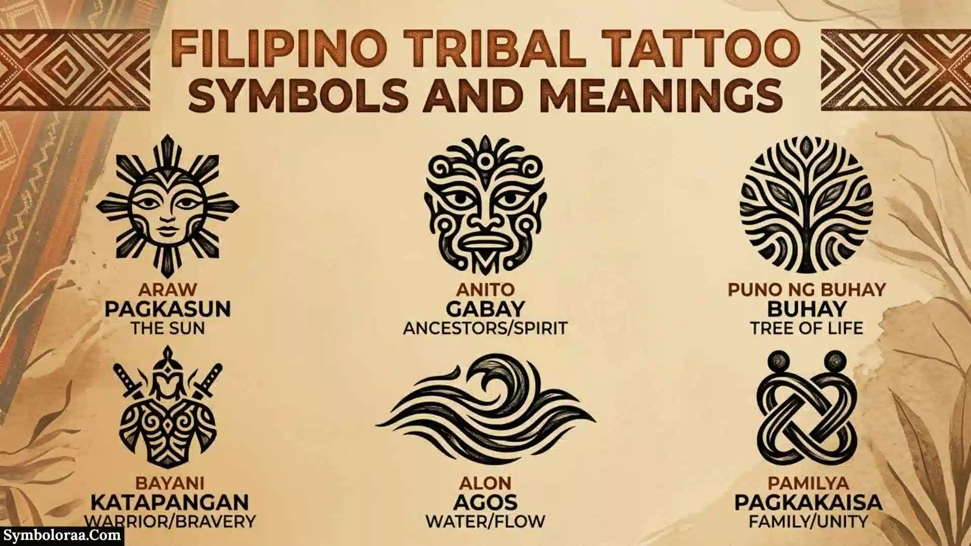 Filipino Tribal Tattoo Symbols and Meanings