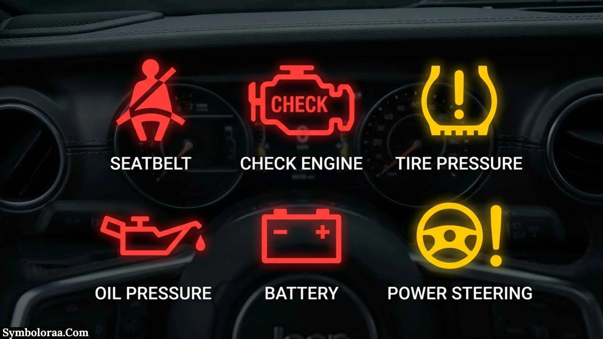Jeep Dashboard Symbols A With Circle