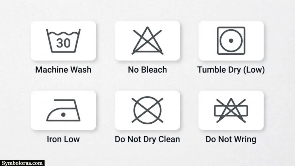 Laundry Washing Symbols