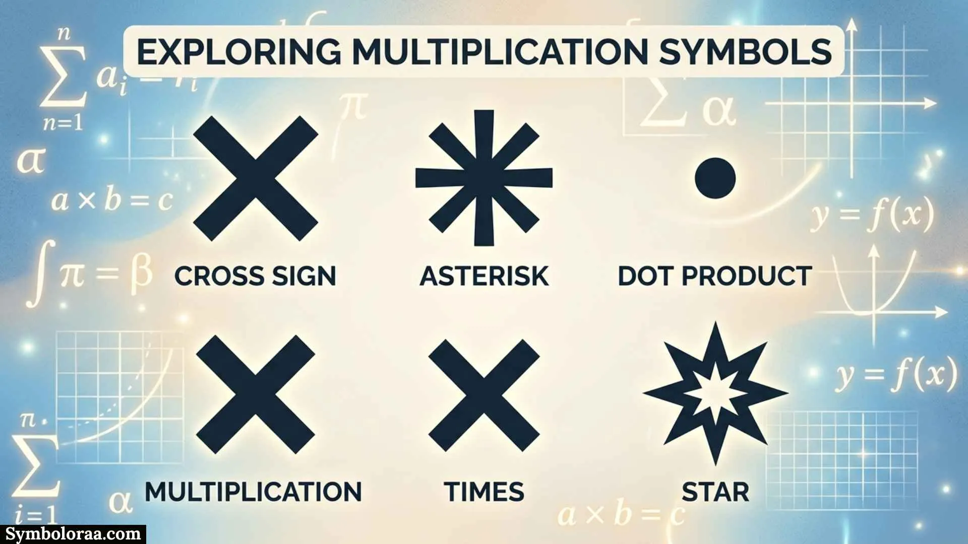 Multiplication Symbols