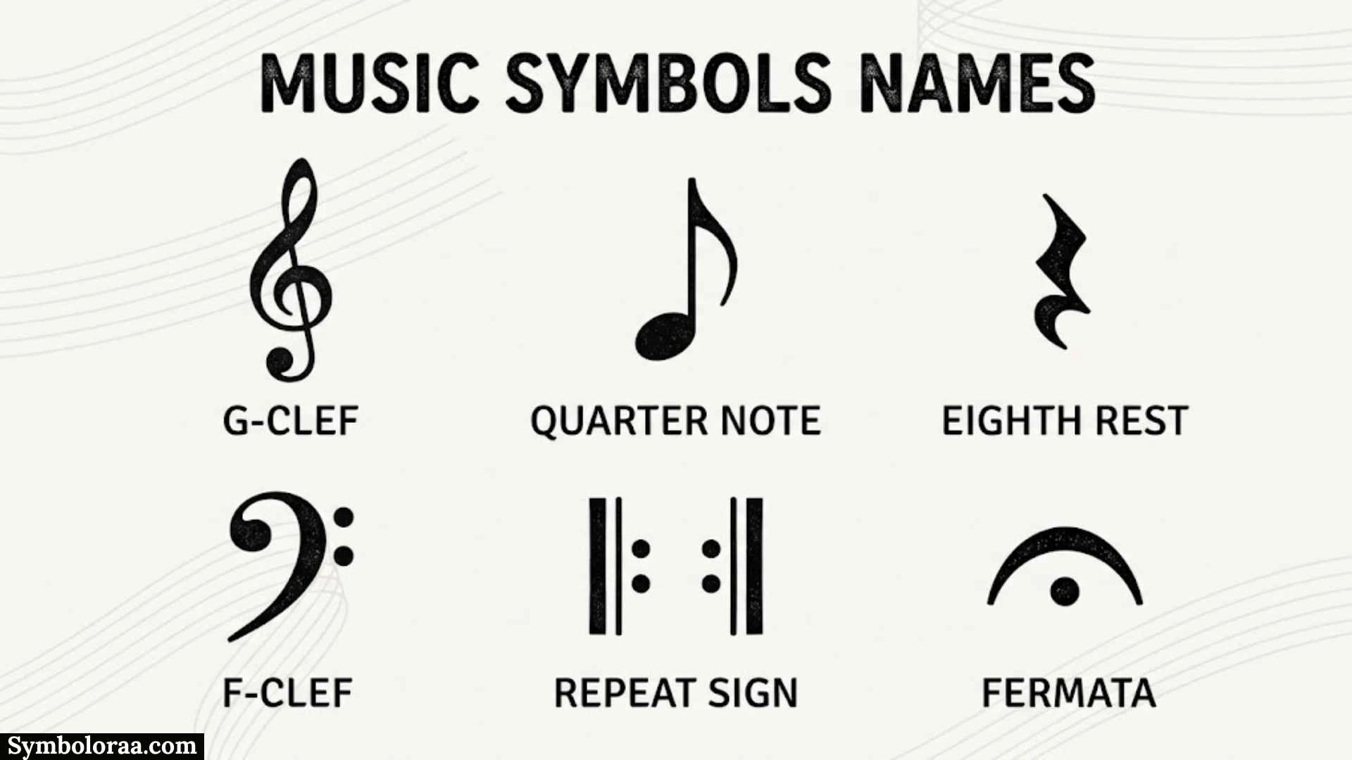 Music Symbols Names